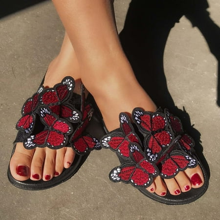 Summer Savings! Zpanxa Slippers for Women Summer Bow-knot Embroidered Flip-flops Flat Shoes Flip Flops for Women Red 37
Summer Savings! Zpanxa Slippers for Women Summer Bow-knot Embroidered Flip-flops Flat Shoes Flip Flops for Women Red 37