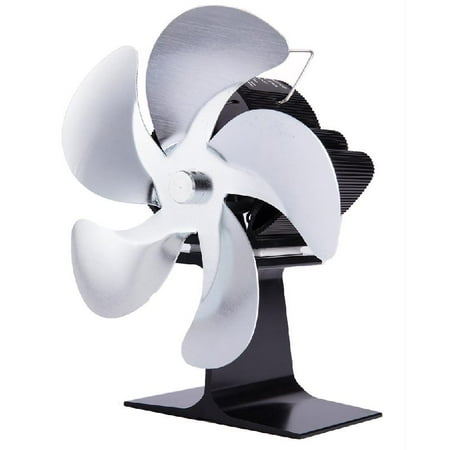 Ziizwfa 5 Blade Heat Powered Stove Fan for Wood Log for Burner Heater Fireplace Increases Silent Eco Friendly 
Ziizwfa 5 Blade Heat Powered Stove Fan for Wood Log for Burner Heater Fireplace Increases Silent Eco Friendly