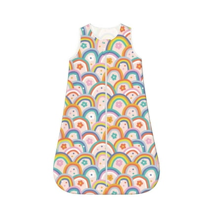 Fotbe Rainbow Flowers Pattern Sleep Sack - Baby Wearable Blanket with Zipper Extra Soft Cotton Sleeveless Sleeping Bag for Infants-Large
Fotbe Rainbow Flowers Pattern Sleep Sack - Baby Wearable Blanket with Zipper Extra Soft Cotton Sleeveless Sleeping Bag for Infants-Large