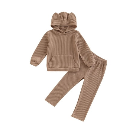 Bagilaanoe 2Pcs Toddler Baby Girl Boy Long Pants Set Long Sleeve Hooded Pullover Tops+ Trousers 1T 2T 3T 4T 5T 6T Kid Fall Casual Sweatsuit
Bagilaanoe 2Pcs Toddler Baby Girl Boy Long Pants Set Long Sleeve Hooded Pullover Tops+ Trousers 1T 2T 3T 4T 5T 6T Kid Fall Casual Sweatsuit