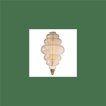 Bulbrite Grand Nostalgic Collection 60 Watt Dimmable Beehive Shape Oversized Decorative Incandescent Light Bulb with Medium (E26) Base 2200K Amber Light Antique Glass Finish
Bulbrite Grand Nostalgic Collection 60 Watt Dimmable Beehive Shape Oversized Decorative Incandescent Light Bulb with Medium (E26) Base 2200K Amber Light Antique Glass Finish