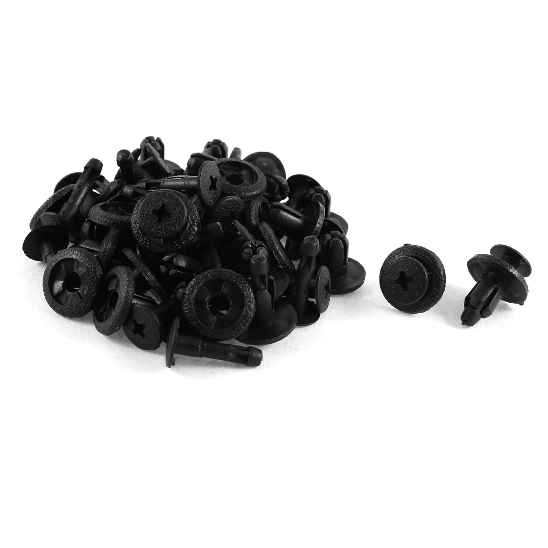 30 Pcs 6mm Hole Trim Panel Plastic Rivets Push in Retainers Clips for