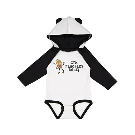 Inktastic Gym Teachers Rock Gift Baby Boy or Baby Girl Long Sleeve Bodysuit