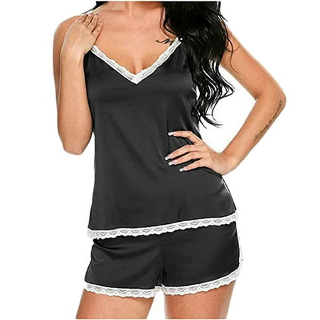 Rutainlusire Womens Shorts Clearance Women Casual Two Piece Set Soft Solid 2 Pieces Pajamas Sets Lace Stitching V-Neck Sling Top Shorts Cami Lingerie Comfy Casual Sleepwear
Rutainlusire Womens Shorts Clearance Women Casual Two Piece Set Soft Solid 2 Pieces Pajamas Sets Lace Stitching V-Neck Sling Top Shorts Cami Lingerie Comfy Casual Sleepwear