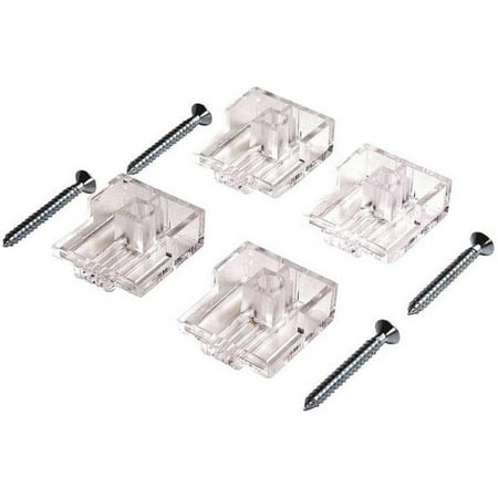 Prosource PH-122201-PS Adjustable Plastic Mirror Holders 1/4 4/Pack