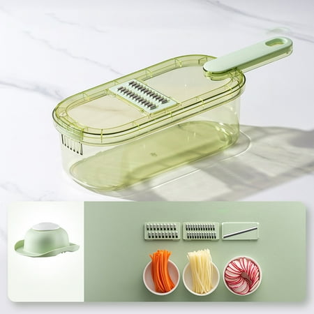 Vegetable Grater with Handle and Bowl Grating Slicer Box with Interchangeable Cutters & Food Holder Fruit & Vegetable Tools
Vegetable Grater with Handle and Bowl Grating Slicer Box with Interchangeable Cutters & Food Holder Fruit & Vegetable Tools