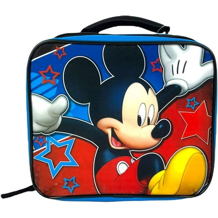 Mickey Mouse Kids Lunch Box Mickey Soccer Lunch Bag Blue