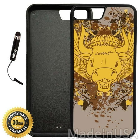 Custom iPhone 7 PLUS Case (A1018) Edge-to-Edge Rubber Black Cover with Shock and Scratch Protection | Lightweight, Ultra-Slim | Includes Stylus Pen by INNOSUB