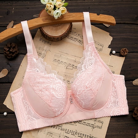 Women With Steel Rings Large Size Thin Underwear Bra No Sponge Up Support Adjustable Underwear