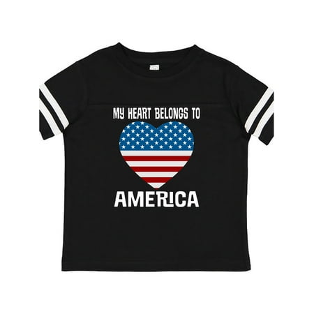 Inktastic USA Patriotic My Heart Belongs to America Gift Toddler Boy or Toddler Girl T-Shirt
Inktastic USA Patriotic My Heart Belongs to America Gift Toddler Boy or Toddler Girl T-Shirt