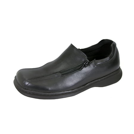24 HOUR COMFORT Liv Wide Width Elegant Durable Slip On Shoes BLACK 6.5