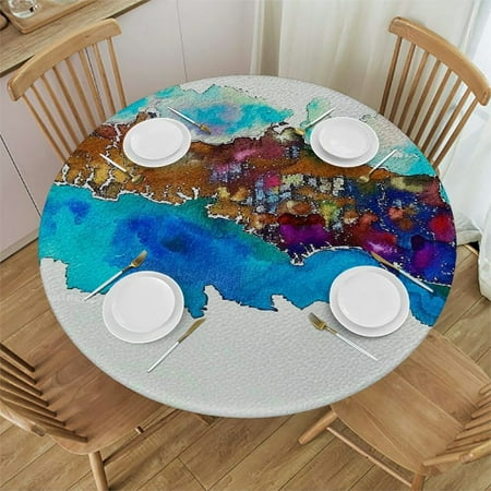 Palnkart Round Table Cover Stain Resistant and Washable for Indoor Outdoor Tablecloth Kitchen Dining Wedding Parties 100% Polyester Fiber 42-46
Palnkart Round Table Cover Stain Resistant and Washable for Indoor Outdoor Tablecloth Kitchen Dining Wedding Parties 100% Polyester Fiber 42-46