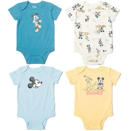 Disney Mickey Mouse Pluto Newborn Baby Boys 4 Pack Cuddly Ring Snap Bodysuits blue / White / Yellow 3-6 Months
Disney Mickey Mouse Pluto Newborn Baby Boys 4 Pack Cuddly Ring Snap Bodysuits blue / White / Yellow 3-6 Months