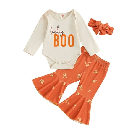 Emmababy Baby Girl Halloween Set: Long Sleeve Romper Flower Flare Pants and Headband
Emmababy Baby Girl Halloween Set: Long Sleeve Romper Flower Flare Pants and Headband