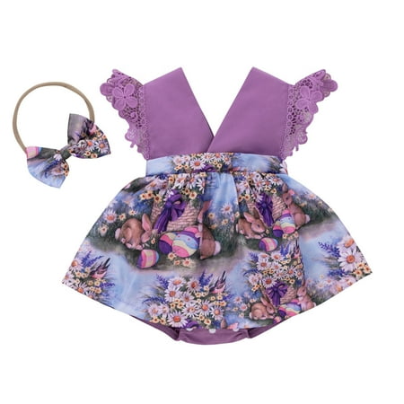 Mackneog Newborn Infant Baby Girls Floral Autumn Easter Bunny Print Sleeveless Romper Bosyduit Headbands Clothes 80 A Gift on Clearance
Mackneog Newborn Infant Baby Girls Floral Autumn Easter Bunny Print Sleeveless Romper Bosyduit Headbands Clothes 80 A Gift on Clearance