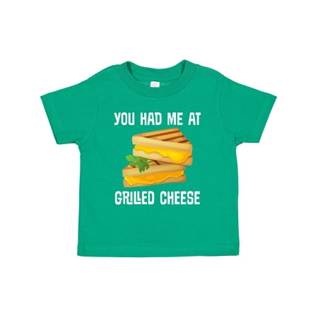 Inktastic You Had Me at Grilled Cheese Sandwich Gift Toddler Boy or Toddler Girl T-Shirt