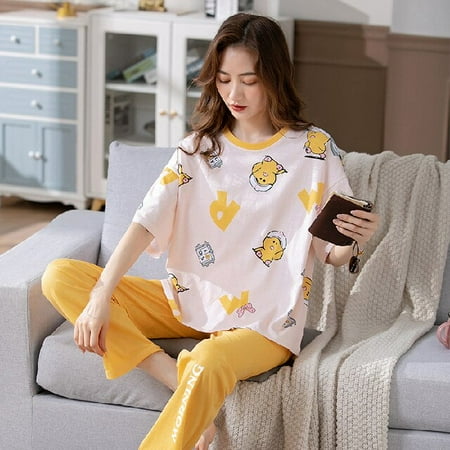 DanceeMangoo New Womens Pajamas Set Spring Summer Night Home Suit Sleepwear Pirnt Pijamas Homepwear Long Pant Pyjamas Kawaii Pj Sets
DanceeMangoo New Womens Pajamas Set Spring Summer Night Home Suit Sleepwear Pirnt Pijamas Homepwear Long Pant Pyjamas Kawaii Pj Sets