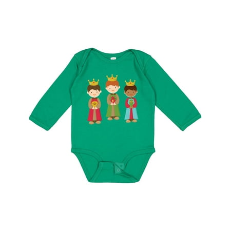 Inktastic Christmas Three Wisemen Gift Baby Boy or Baby Girl Long Sleeve Bodysuit