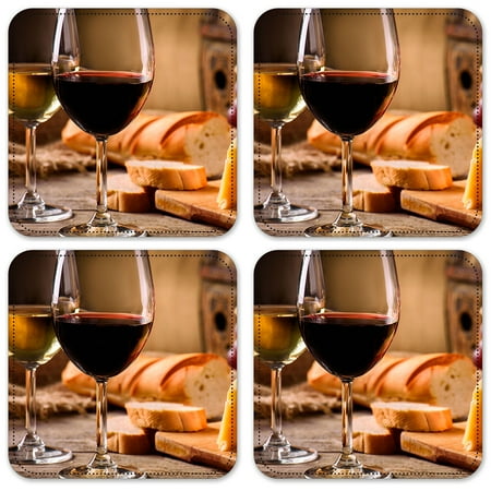 Vinyl Drink Coasters - Set of 4 - Wine and Bread
Vinyl Drink Coasters - Set of 4 - Wine and Bread