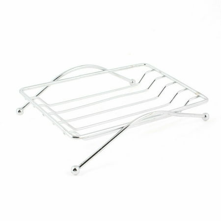 Kitchenware Bath Shower Soap Holder Rack Strainer Silver Tone 4.3"