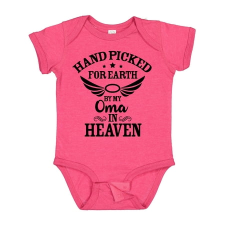 Inktastic Handpicked for Earth by My Oma in Heaven with Angel Wings Boys or Girls Baby Bodysuit
Inktastic Handpicked for Earth by My Oma in Heaven with Angel Wings Boys or Girls Baby Bodysuit