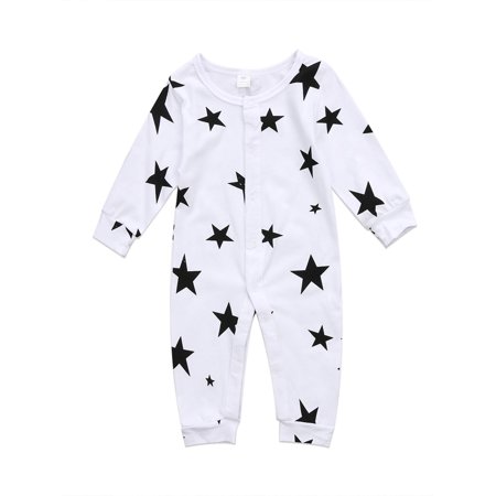 SHIBAOZI Newborn Baby Long Sleeve Romper Autumn Star Print Button Down Jumpsuit Infant O Neck One-Pieces Pajama
SHIBAOZI Newborn Baby Long Sleeve Romper Autumn Star Print Button Down Jumpsuit Infant O Neck One-Pieces Pajama