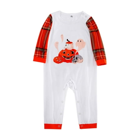 Ehfomius Parent-Child Halloween Pajamas Set Pumpkin Grid Long Sleeve T Shirt and Plaid Pants Loungewear Suit
Ehfomius Parent-Child Halloween Pajamas Set Pumpkin Grid Long Sleeve T Shirt and Plaid Pants Loungewear Suit