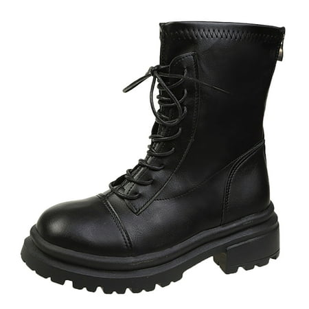 ZIZOCWA Dressy For Women Womens Wide Calf Knee High Boots Leather Fashion Women Artificial Leather Solid Color Autumn Thick Sole Square Heels Lace Up Mid Booties Round Toe Shoes Size 11 Wome
ZIZOCWA Dressy For Women Womens Wide Calf Knee High Boots Leather Fashion Women Artificial Leather Solid Color Autumn Thick Sole Square Heels Lace Up Mid Booties Round Toe Shoes Size 11 Wome