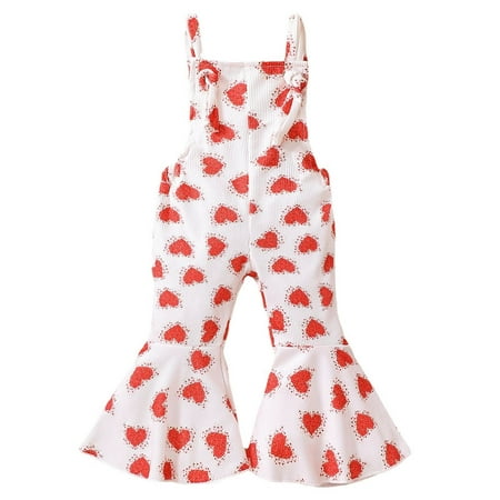 

KI-8jcuD Baby Clothes Easter Toddler Girls Valentine S Day Sleeveless Hearts Prints Romper Bell Bottoms Flare Jumpsuit Clothes First Birthday Romper Hooded Romper Preemie Girls Dresses Girls Rompers