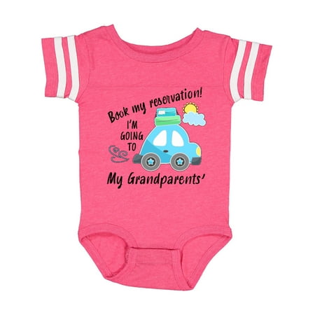 Inktastic Book my Reservation! I m Going To My Grandparents Gift Baby Boy or Baby Girl Bodysuit
Inktastic Book my Reservation! I m Going To My Grandparents Gift Baby Boy or Baby Girl Bodysuit