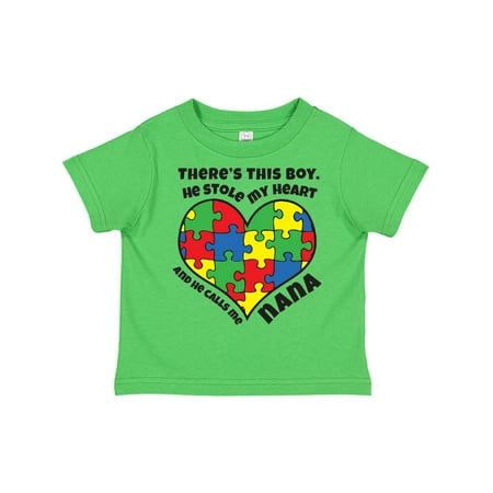 Inktastic Nana of Autistic Grandson Gift Toddler Toddler Girl T-Shirt