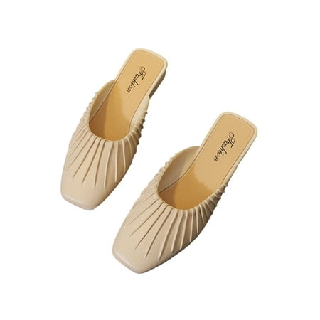 Eloshman Ladies Flats Slip On Mules Backless Clogs Work Fashion Closed Toe Casual Shoes Lightweight Slides Beige 5
Eloshman Ladies Flats Slip On Mules Backless Clogs Work Fashion Closed Toe Casual Shoes Lightweight Slides Beige 5