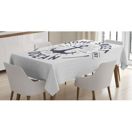Anchor Tablecloth Home Sweet Ocean Lettering on a Nautical Sketch with Worn Out Background Rectangular Table Cover for Dining Room Kitchen 60 X 90 Inches Navy Blue and White by Ambesonne
Anchor Tablecloth Home Sweet Ocean Lettering on a Nautical Sketch with Worn Out Background Rectangular Table Cover for Dining Room Kitchen 60 X 90 Inches Navy Blue and White by Ambesonne