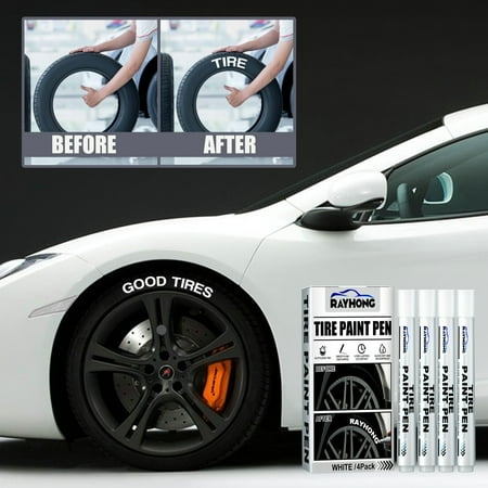 BadyminCSL Cleaning Supplies Clearance Pen of High Quality Tires Markers(4-Pack Units) Paint Waterproof White Lettering Tires for Car White Color
BadyminCSL Cleaning Supplies Clearance Pen of High Quality Tires Markers(4-Pack Units) Paint Waterproof White Lettering Tires for Car White Color