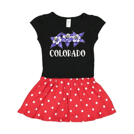 Inktastic Colorado Columbine Flowers Gift Toddler Girl Dress