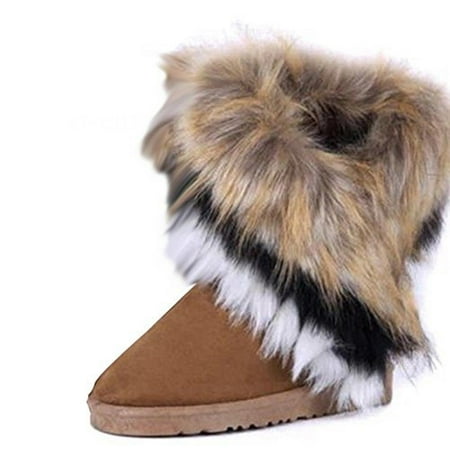 Women s Warm Winter Snow Boots Fashion Flat Mid Boots Faux Fur Fringe Shoes brown 38
Women s Warm Winter Snow Boots Fashion Flat Mid Boots Faux Fur Fringe Shoes brown 38