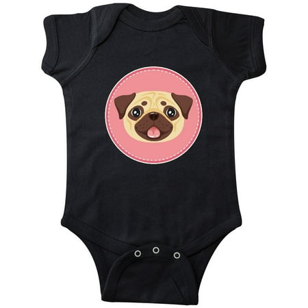 Inktastic Cute Pug Dog Gifts Gift Baby Girl Bodysuit