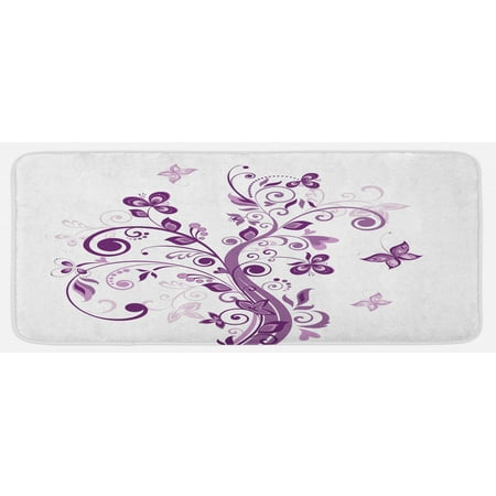 Mauve Kitchen Mat Tree with Swirled Branches and Flowers Leaf Butterfly Bridal Inspirations Theme Plush Decorative Kitchen Mat with Non Slip Backing 47 X 19 Purple White by Ambesonne
Mauve Kitchen Mat Tree with Swirled Branches and Flowers Leaf Butterfly Bridal Inspirations Theme Plush Decorative Kitchen Mat with Non Slip Backing 47 X 19 Purple White by Ambesonne