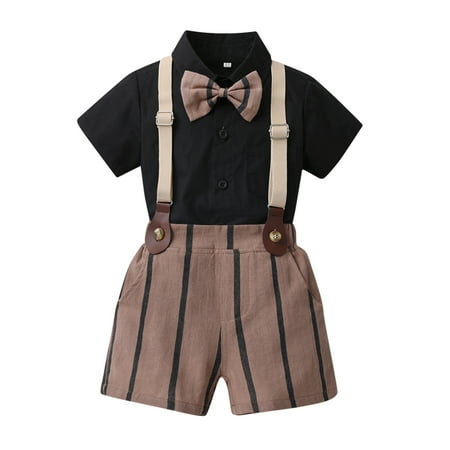 Toddler Boys Short Sleeve Casual T-Shirt Tops Striped Printed Lovely Shorts Child Kids Gentleman Outfits Baby Clothing
Toddler Boys Short Sleeve Casual T-Shirt Tops Striped Printed Lovely Shorts Child Kids Gentleman Outfits Baby Clothing