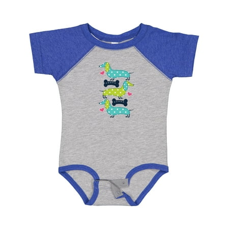 Inktastic Dachshund Dog Lover Polka Dot Puppies Gift Baby Girl Bodysuit