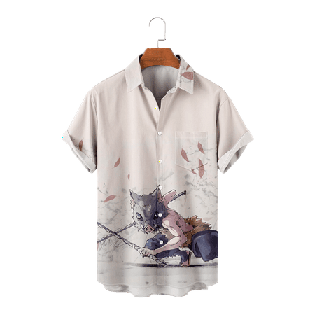 MLFU Demon Slayer Men Dad Short Sleeve Button Down Shirts Loose Fit Comfortable Shirt & Top Relaxed-Fit Clothing Size 100-170/XXS-8XL
MLFU Demon Slayer Men Dad Short Sleeve Button Down Shirts Loose Fit Comfortable Shirt & Top Relaxed-Fit Clothing Size 100-170/XXS-8XL