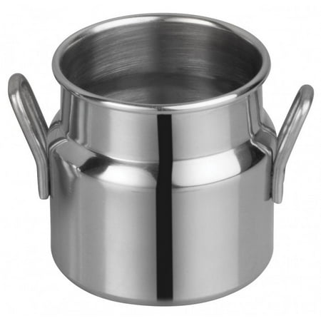 2Pc Winco DDSD-101S Mini Stainless Steel Milk Can 2 Dia x 2 H
