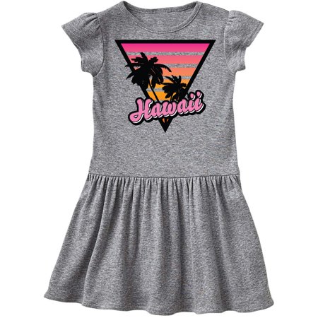 Inktastic Hawaii with Triangle and Palm Trees Gift Toddler Girl Dress