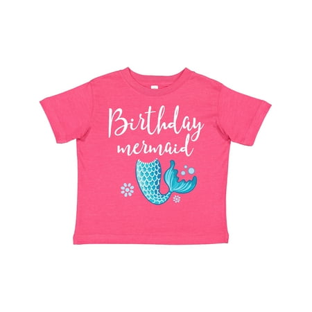 Inktastic Birthday Mermaid Girls Party Gift Toddler Toddler Girl T-Shirt