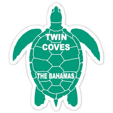 Twin Coves The Bahamas 4 Green Turtle Shape Magnet