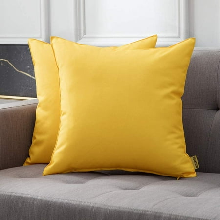 MIULEE Pack of 2 Decorative Outdoor Waterproof Pillow Covers Square Garden Cushion Sham Throw Pillowcase Shell for Spring Patio Tent Couch 16x16 inch Yellow
MIULEE Pack of 2 Decorative Outdoor Waterproof Pillow Covers Square Garden Cushion Sham Throw Pillowcase Shell for Spring Patio Tent Couch 16x16 inch Yellow