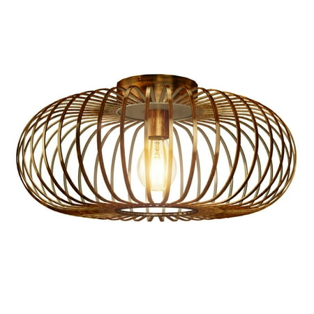 Gymax Flush Mount Ceiling Pendant Light Antique Brass Metal w/ Iron Lamp-shade Kitchen
Gymax Flush Mount Ceiling Pendant Light Antique Brass Metal w/ Iron Lamp-shade Kitchen