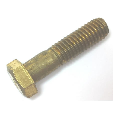 ROCKFORD HCS12142BR _1/2-13 X 2 PART PLAIN BRASS CAP HEX CAP SCREW BOLT