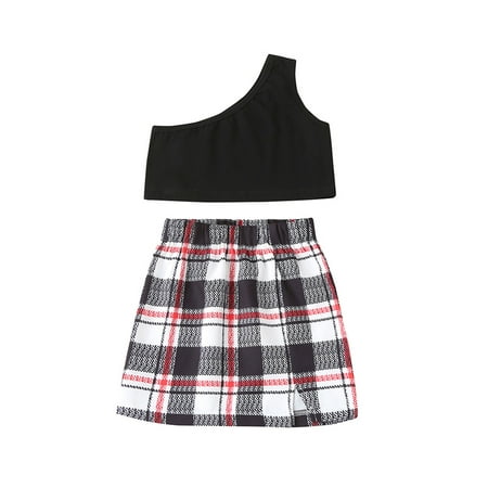 Canrulo Toddler Baby Girls Clothes Long Sleeve Ruffle Tops + Plaids A-Line Skirts 2Pcs Skirt Outfits Black 2-3 Years
Canrulo Toddler Baby Girls Clothes Long Sleeve Ruffle Tops + Plaids A-Line Skirts 2Pcs Skirt Outfits Black 2-3 Years