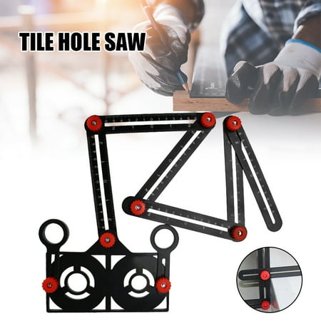 Multi Angle Measuring Ruler 6-fold Ceramic Tile Hole Drill Guide Tool Universal Locator Angle Finder Measurement Tool New TOPOINT
Multi Angle Measuring Ruler 6-fold Ceramic Tile Hole Drill Guide Tool Universal Locator Angle Finder Measurement Tool New TOPOINT
